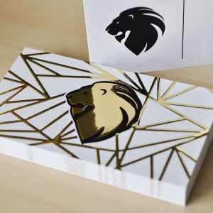 Cartes de Visite Special Effet Métal en Relief 400gsm