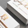 Cartes de Visite Luxe Feuille Or 350gsm