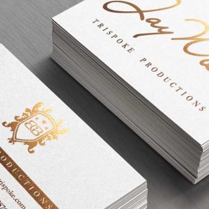 Cartes de Visite Luxe Feuille Or 350gsm